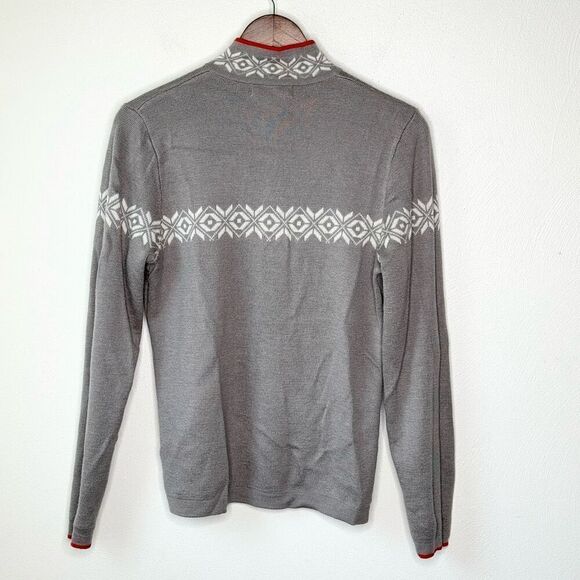 Meister Vintage Wool Blend Fair Isle Sweater / Quarter Zip - Women’s US XL - Picture 2 of 9